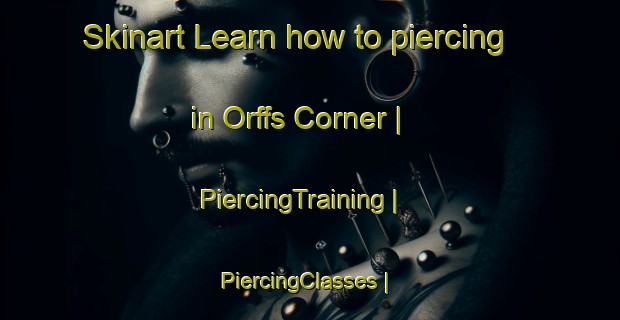 Skinart Learn how to piercing in Orffs Corner | PiercingTraining | PiercingClasses | SkinartTraining-United States